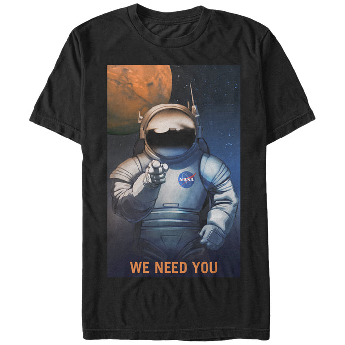 fifth sun Men's NASA Mars Needs You T-Shirt