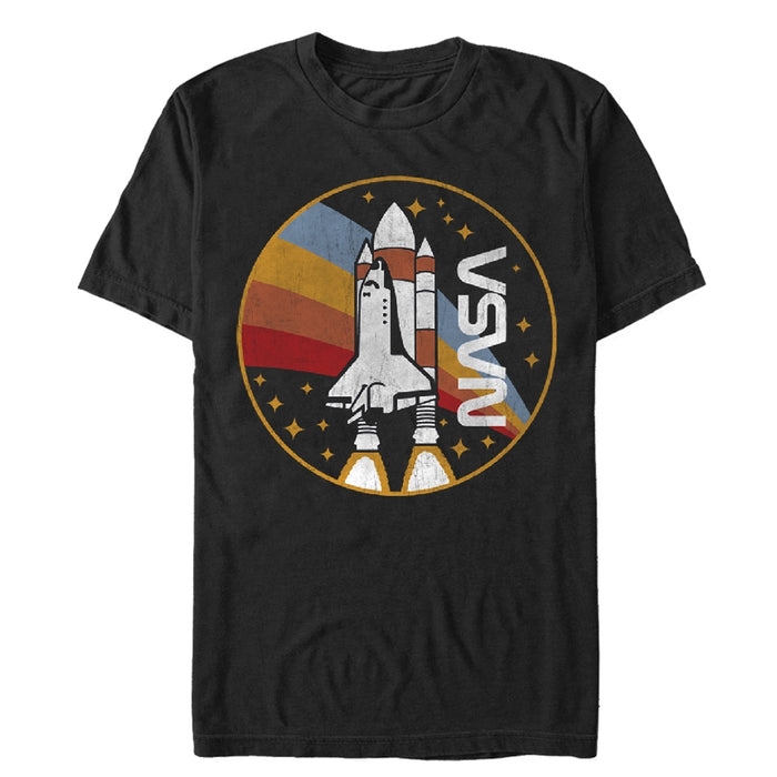 fifth sun Men's NASA Rainbow Launch T-Shirt