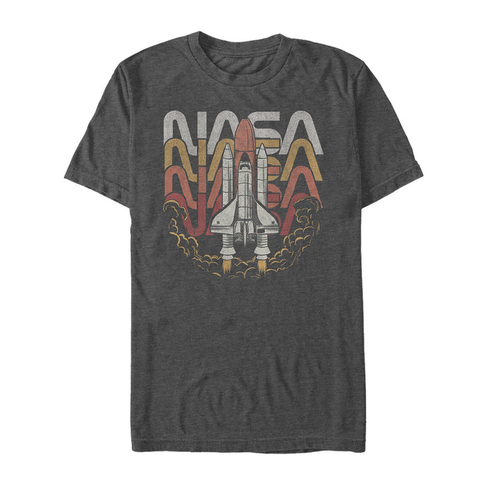 fifth sun Men's NASA Rocket Launch Repeat T-Shirt