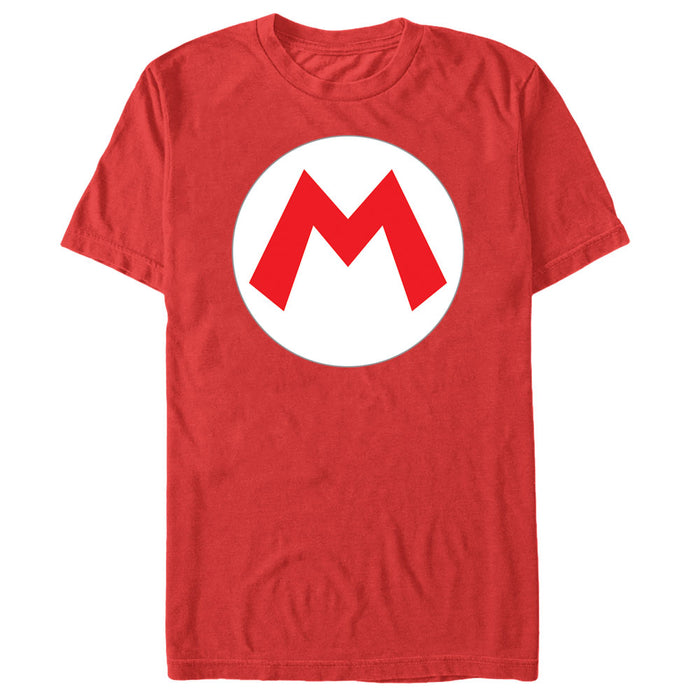 fifth sun Men's Nintendo Mario Circle Icon T-Shirt