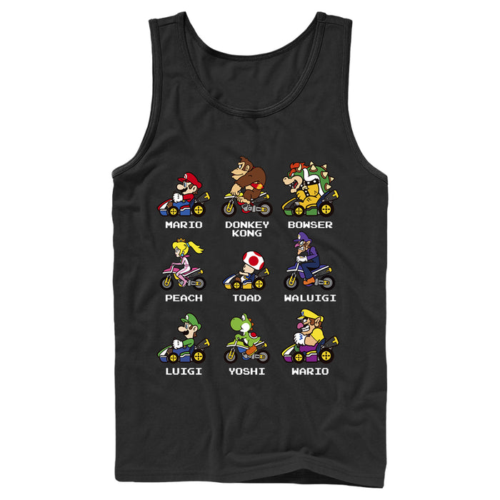 Fifth Sun Men's Nintendo Mario Kart Cast Tank Top