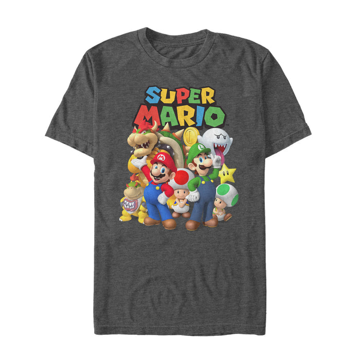 fifth sun Men's Nintendo Super Mario Group T-Shirt