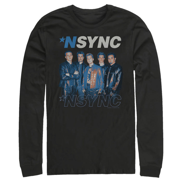 fifth sun Men's NSYNC Band Pose Long Sleeve Shirt