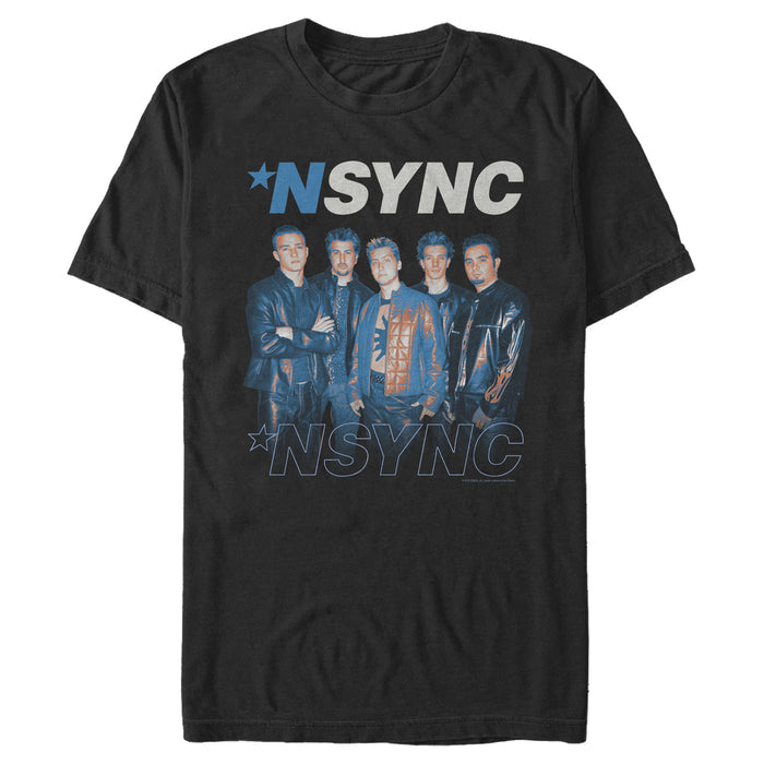 fifth sun Men's NSYNC Band Pose T-Shirt