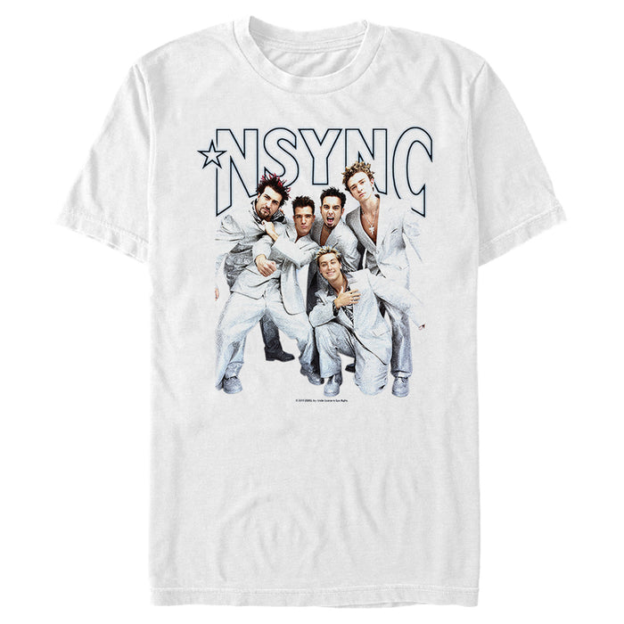 fifth sun Men's NSYNC Iconic Suits T-Shirt