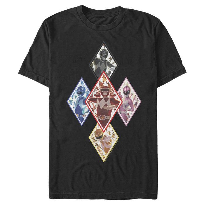 fifth sun Men's Power Rangers Diamond Team T-Shirt