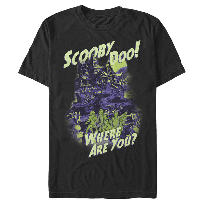 fifth sun Men's Scooby Doo Haunted House T-Shirt