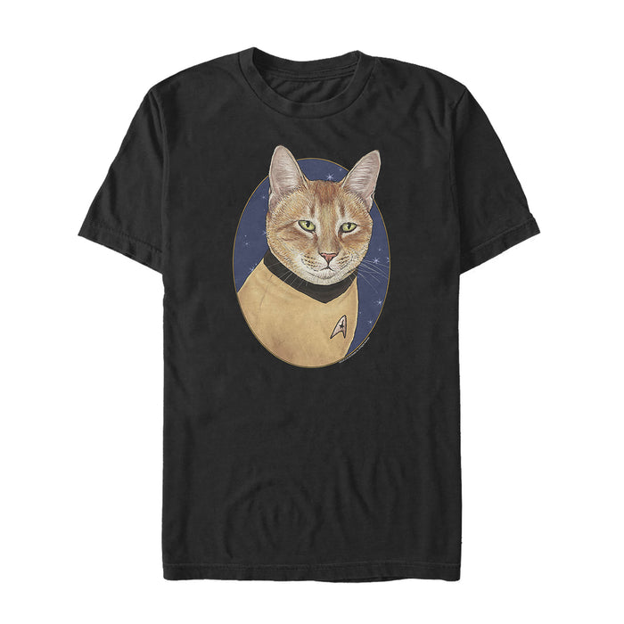 Fifth Sun Men's Star Trek Captain Kirk Cat T-Shirt