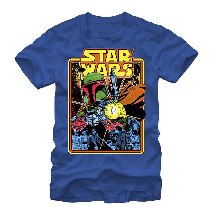 fifth sun Men's Star Wars Boba Fett Fires T-Shirt