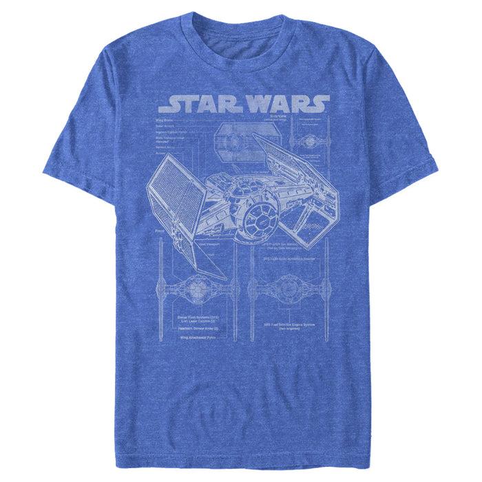 Fifth Sun Men's Star Wars TIE Fighterprint T-Shirt