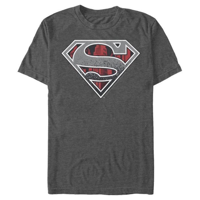 Fifth Sun Men's Superman Logo Grunge T-Shirt