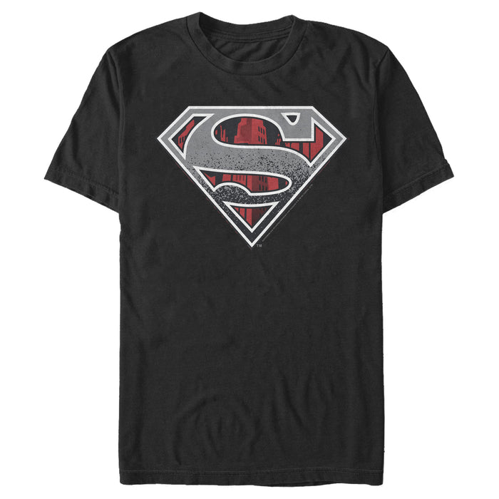 fifth sun Men's Superman Logo Grunge T-Shirt