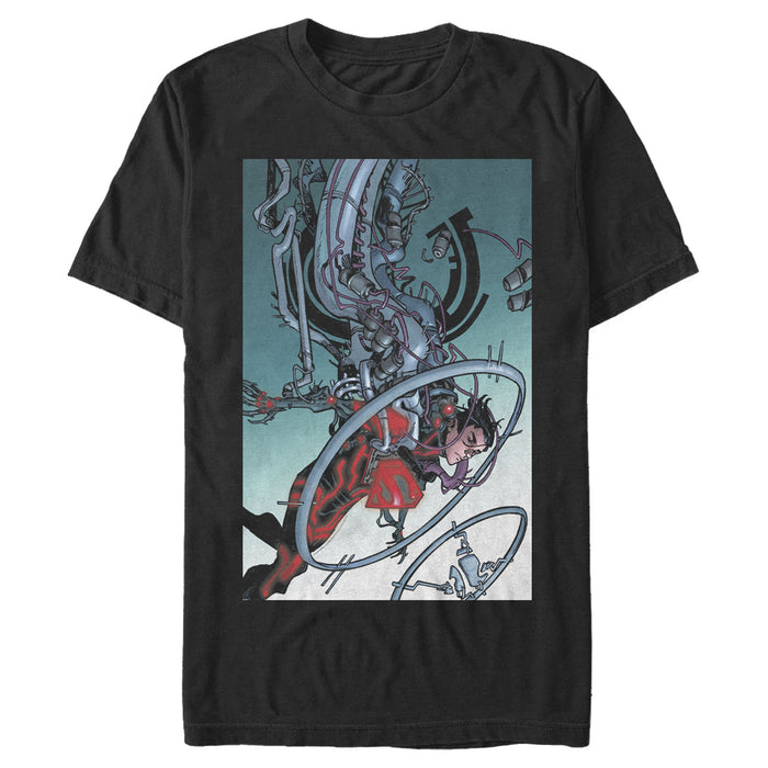 fifth sun Men's Superman Robotic Fall T-Shirt
