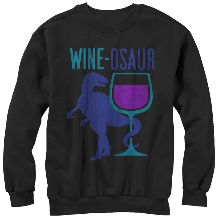 fifth sun Women's CHIN UP Wine Dinosaur Sweatshirt