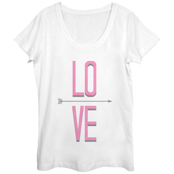 fifth sun Women's Lost Gods Love Arrow Scoop Neck