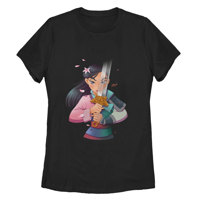 fifth sun Women's Mulan Anime Reflection T-Shirt