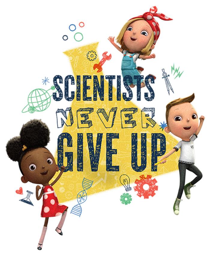 Fifth Sun Girl's Ada Twist Scientist Never Give Up T-Shirt