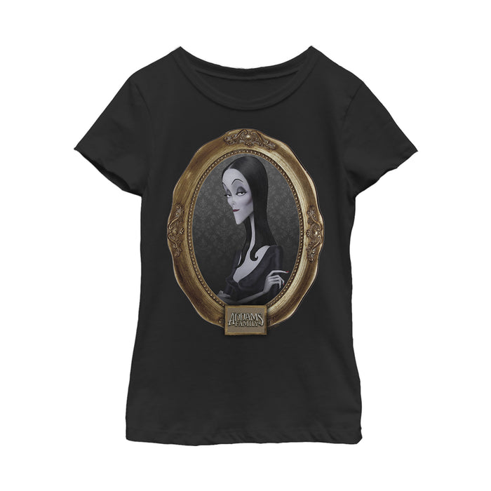 fifth sun Girl's Addams Family Morticia Classic Frame T-Shirt