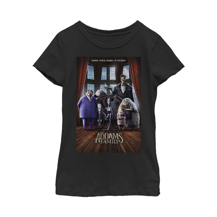 fifth sun Girl's Addams Family Theatrical Poster T-Shirt