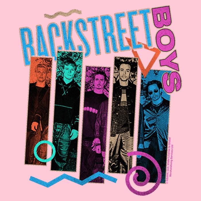 Fifth Sun Girl's Backstreet Boys Member Photo Stripes T-Shirt