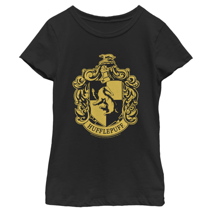 fifth sun Girl's Harry Potter Hufflepuff House Crest T-Shirt