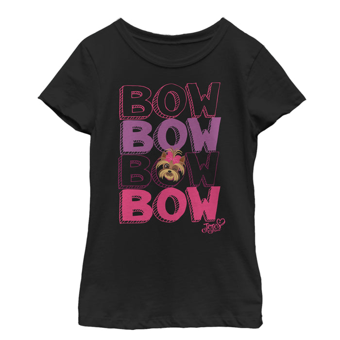 Fifth Sun Girl's Jojo Siwa BowBow Dog Cartoon T-Shirt