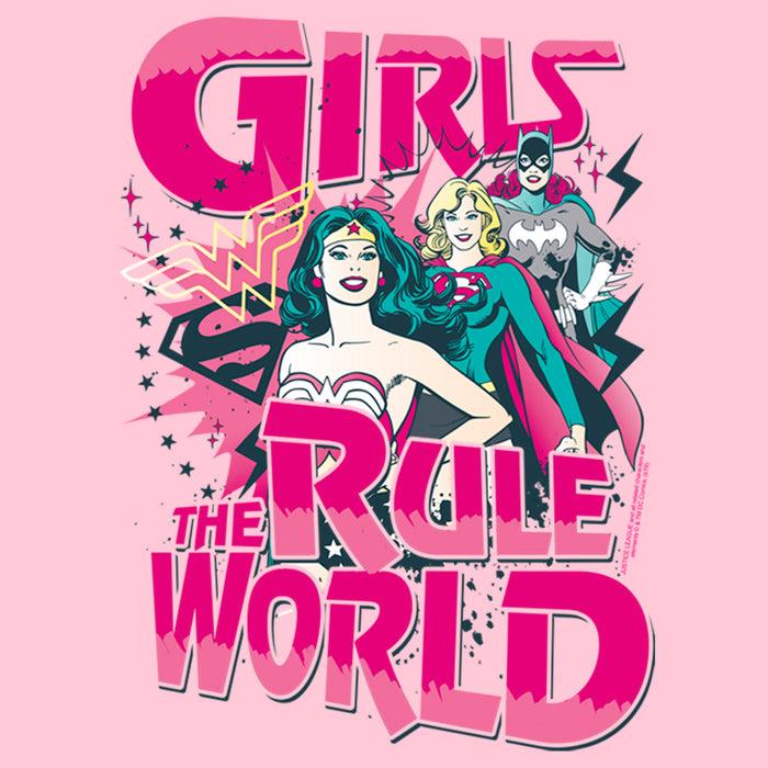 Fifth Sun Girl's Justice League Girls Rule The World T-Shirt