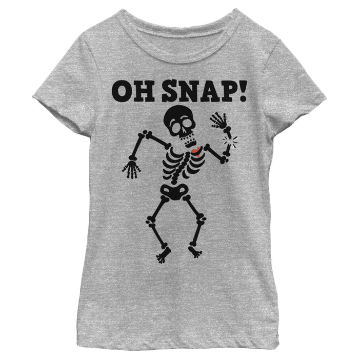 Fifth Sun Girl's Lost Gods Halloween Oh Snap Skeleton T-Shirt