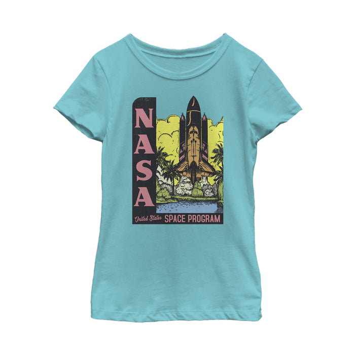 fifth sun Girl's NASA Vintage Space Program T-Shirt