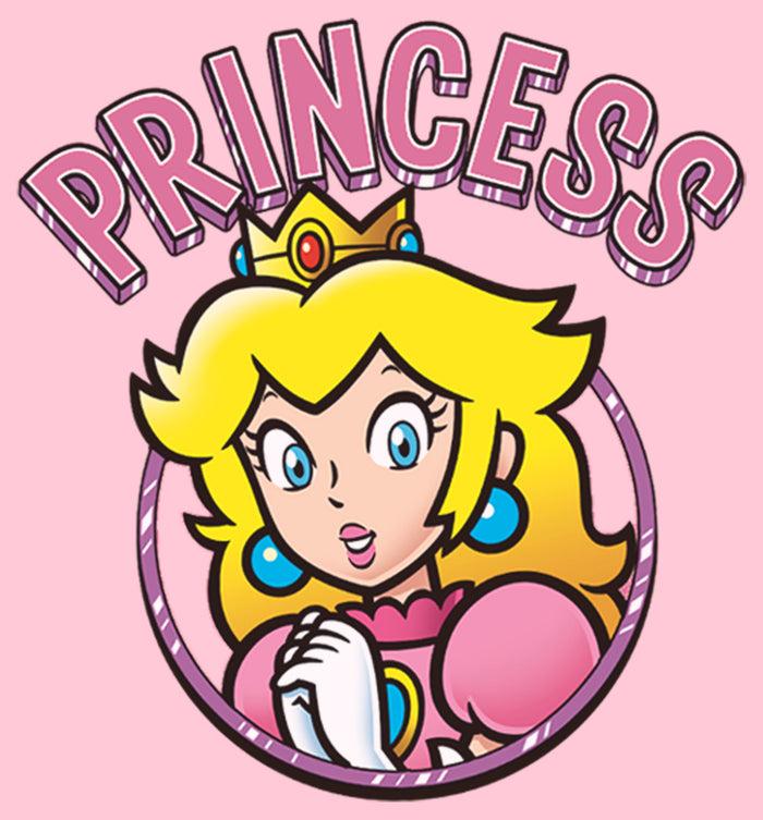 Fifth Sun Girl's Nintendo Princess Peach Circle T-Shirt