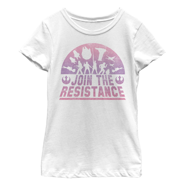 fifth sun Girl's Star Wars The Last Jedi Join Silhouette T-Shirt