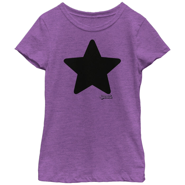 fifth sun Girl's Steven Universe Amethyst Star T-Shirt