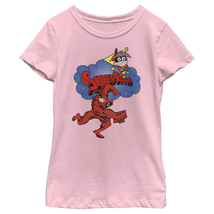 fifth sun Girl's The Fairly OddParents Super-Poof Hero T-Shirt
