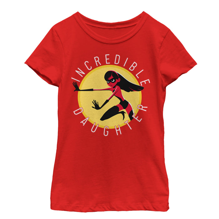 fifth sun Girl's The Incredibles 2 Violet Incredible Daughter Circle T-Shirt