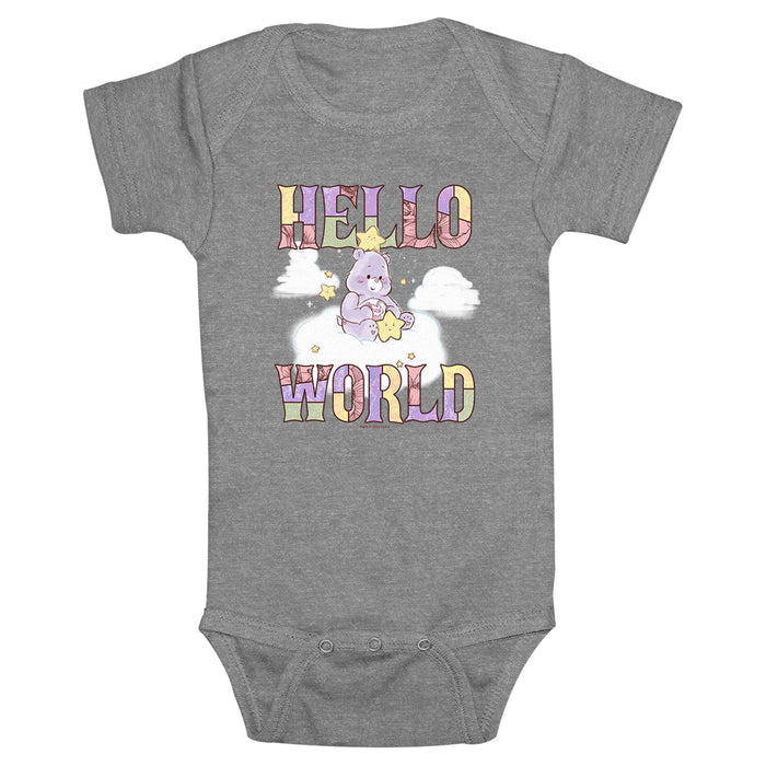 fifth sun Infant's Care Bears Share Bear Hello World Onesie