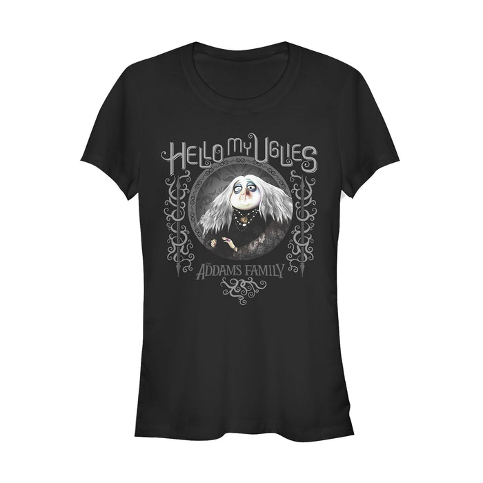 fifth sun Junior's Addams Family Grandmama Hello My Uglies T-Shirt