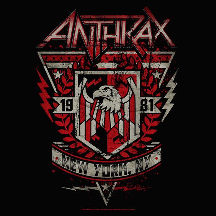 Fifth Sun Junior's Anthrax Distressed Eagle 1981 Racerback Tank Top