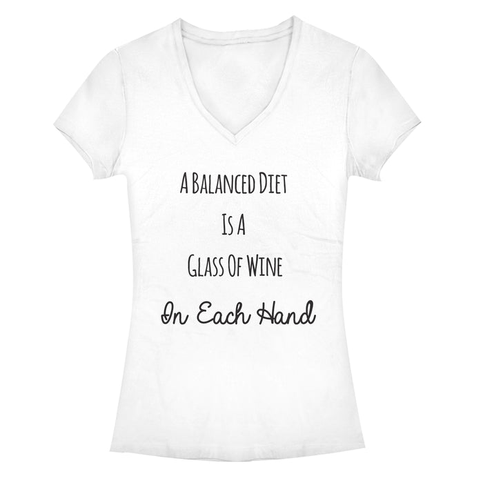 fifth sun Junior's CHIN UP Balanced Wine Diet T-Shirt