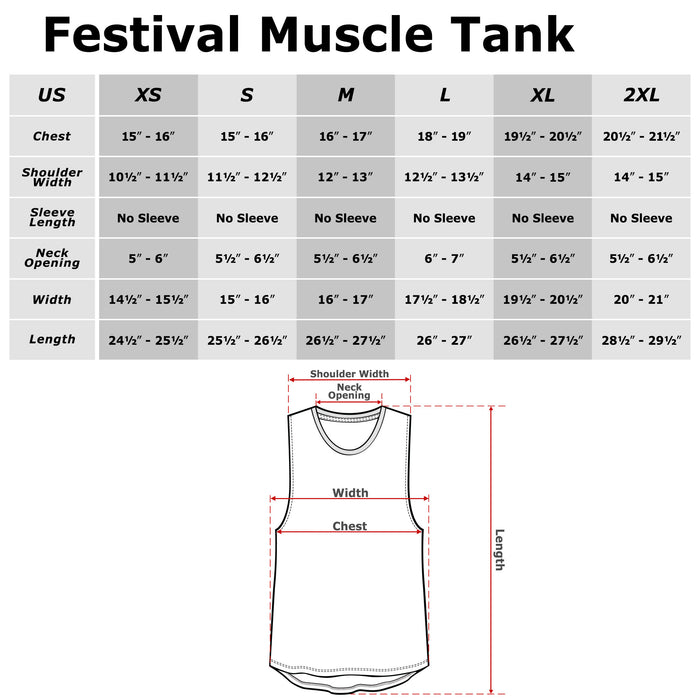 Fifth Sun Junior's Friends Group Poster Festival Muscle Tee