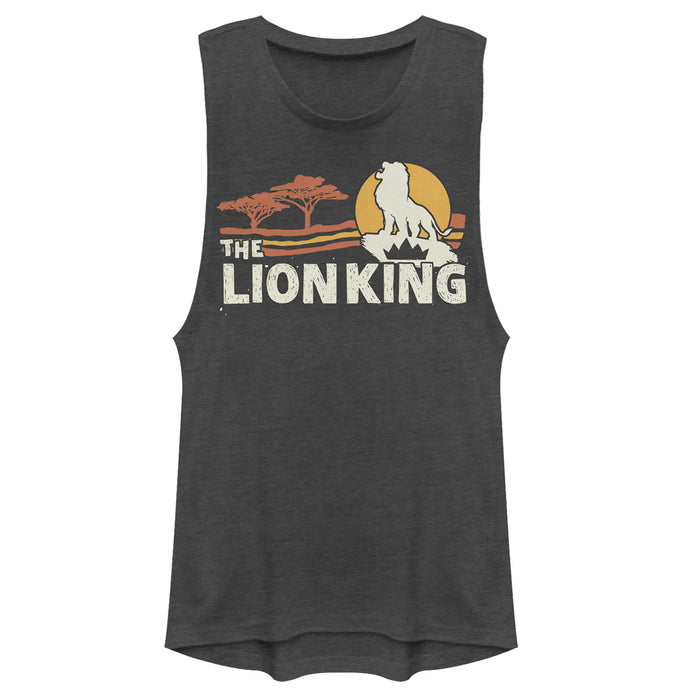 fifth sun Junior's Lion King Classic Pride Lands Festival Muscle Tee