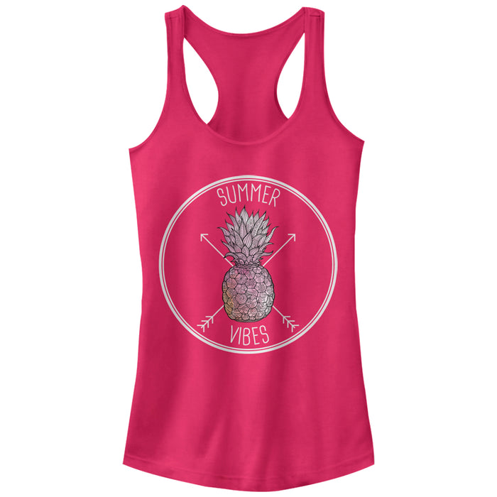 fifth sun Junior's Lost Gods Pineapple Summer Vibes Racerback Tank Top