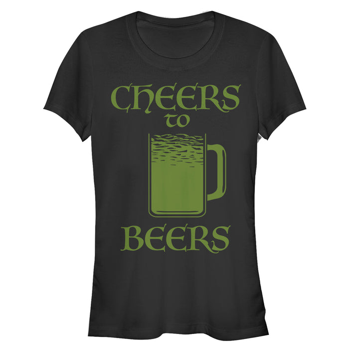 fifth sun Junior's Lost Gods St. Patrick's Day Cheers to Beers T-Shirt