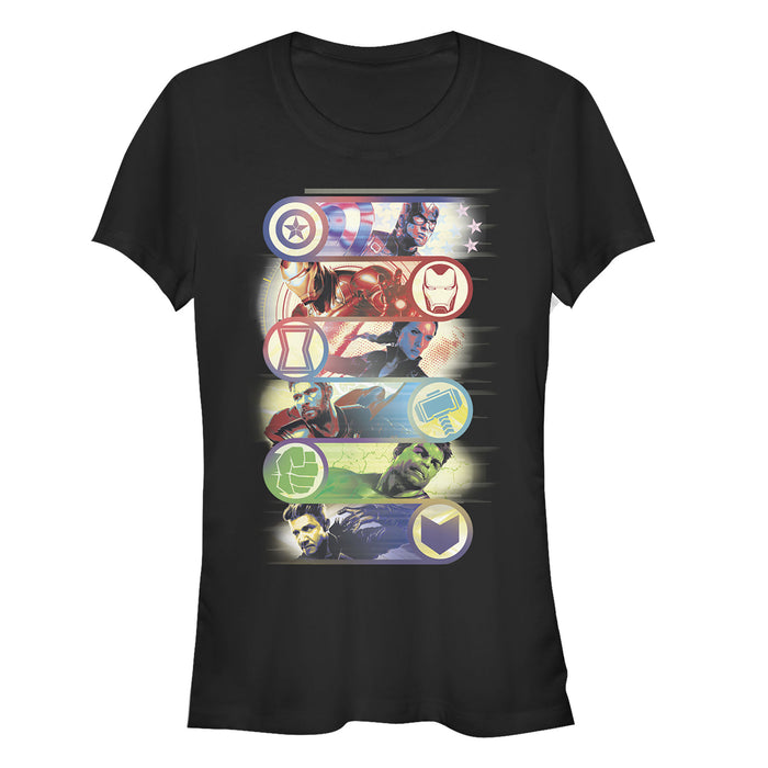 fifth sun Junior's Marvel Avengers: Endgame Hero Swipe Button T-Shirt