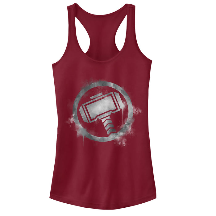Fifth Sun Junior's Marvel Avengers: Endgame Smudged Thor Racerback Tank Top