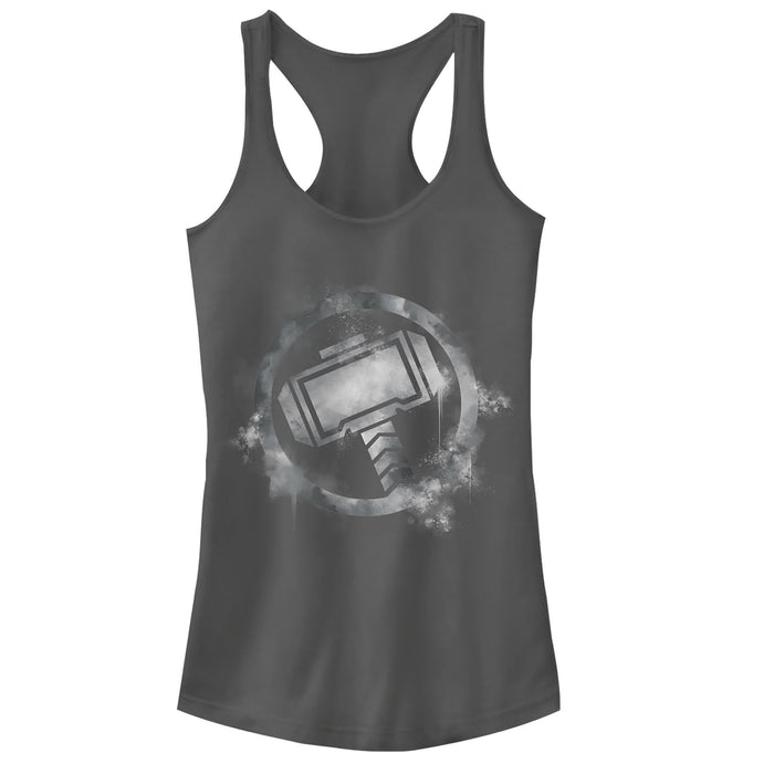 fifth sun Junior's Marvel Avengers: Endgame Smudged Thor Racerback Tank Top