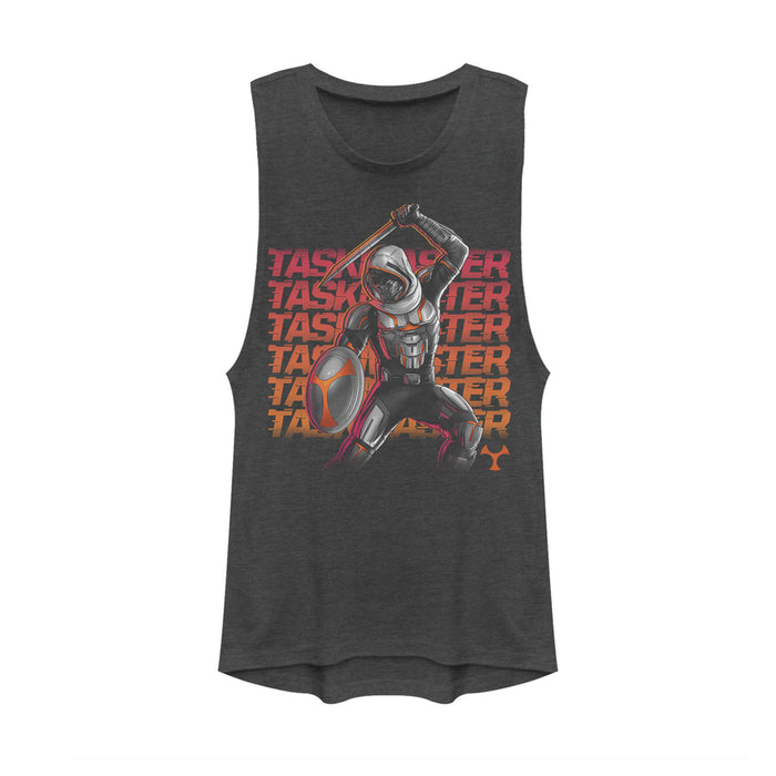 fifth sun Junior's Marvel Black Widow Taskmaster Battle Festival Muscle Tee