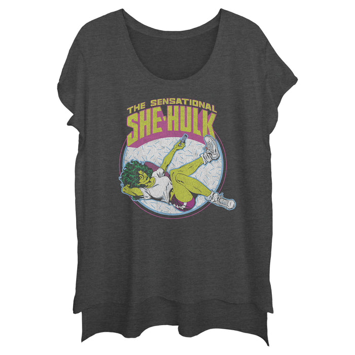 fifth sun Junior's Marvel Sensational She-Hulk Festival Muscle Tee