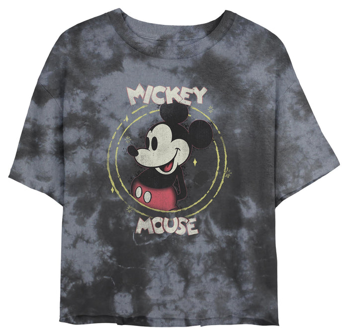 fifth sun Junior's Mickey & Friends Distressed Badge T-Shirt