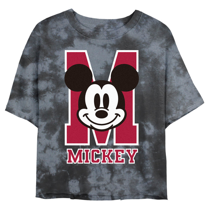 fifth sun Junior's Mickey & Friends M Collegiate Mickey Logo T-Shirt
