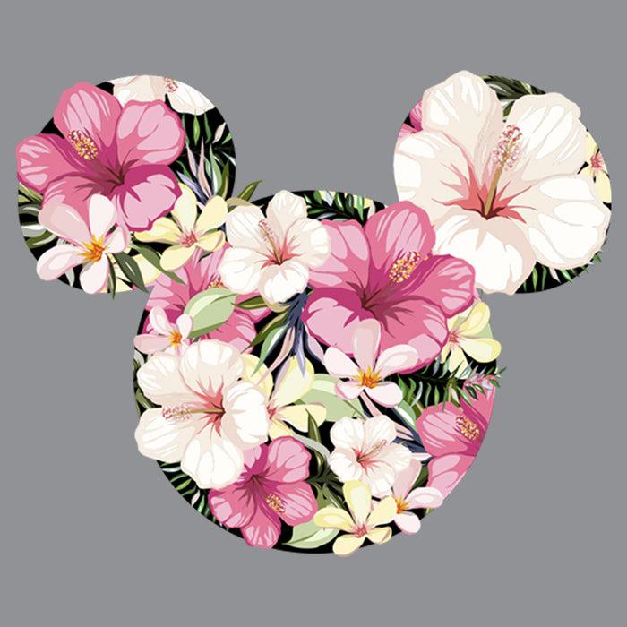 Fifth Sun Junior's Mickey & Friends Tropical Silhouette Logo T-Shirt